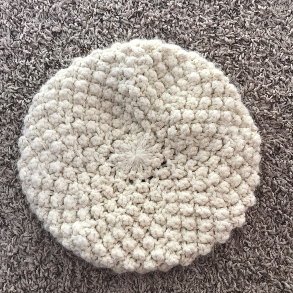 Zara knitted beret hat.